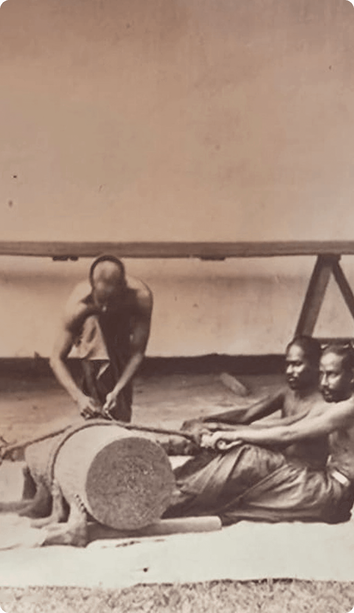 Traditional cinnamon processing