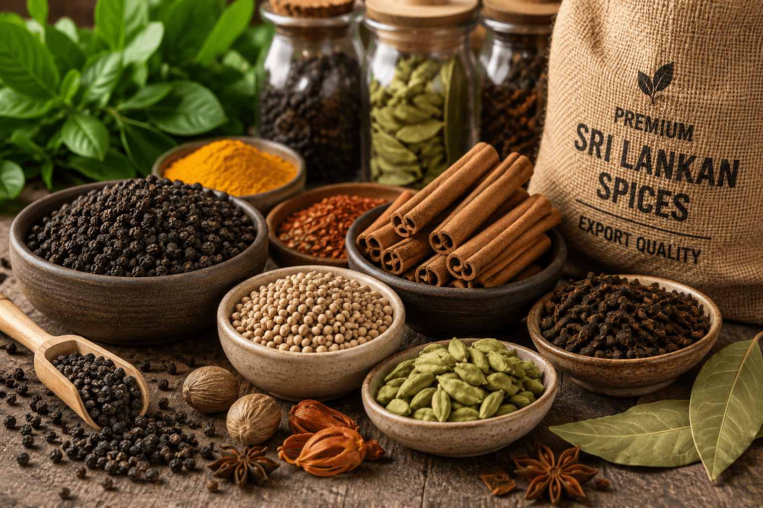 Wholesale Sri Lankan Spices for Importers, Distributors & Food Manufacturers