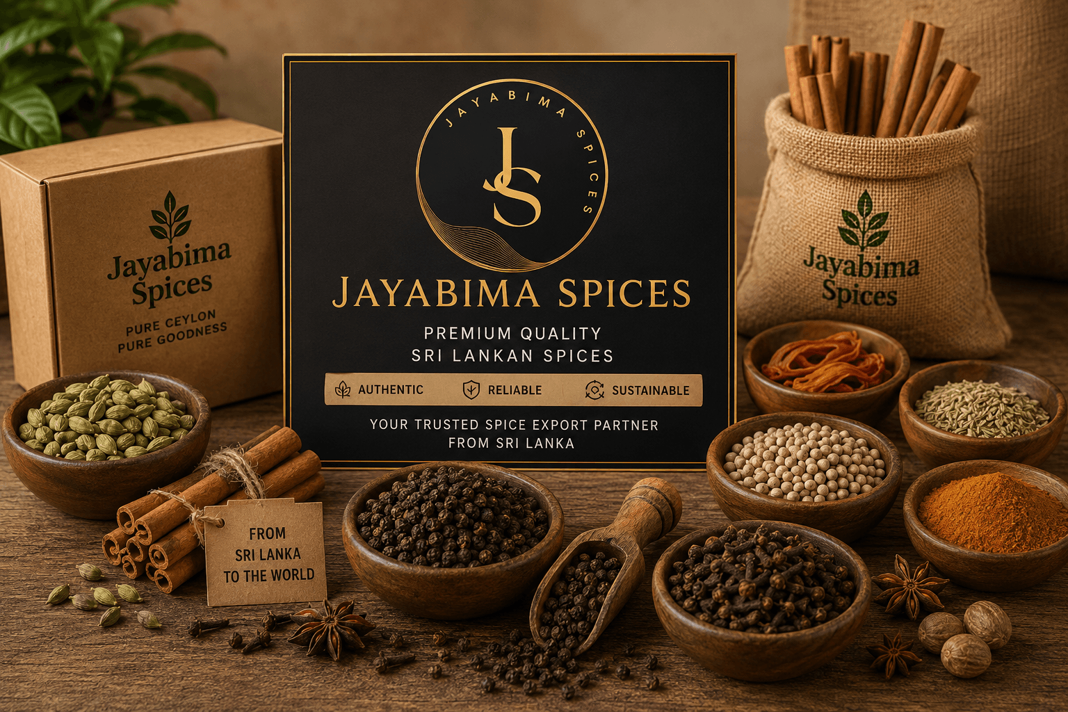 Premium Sri Lankan spices for international importers