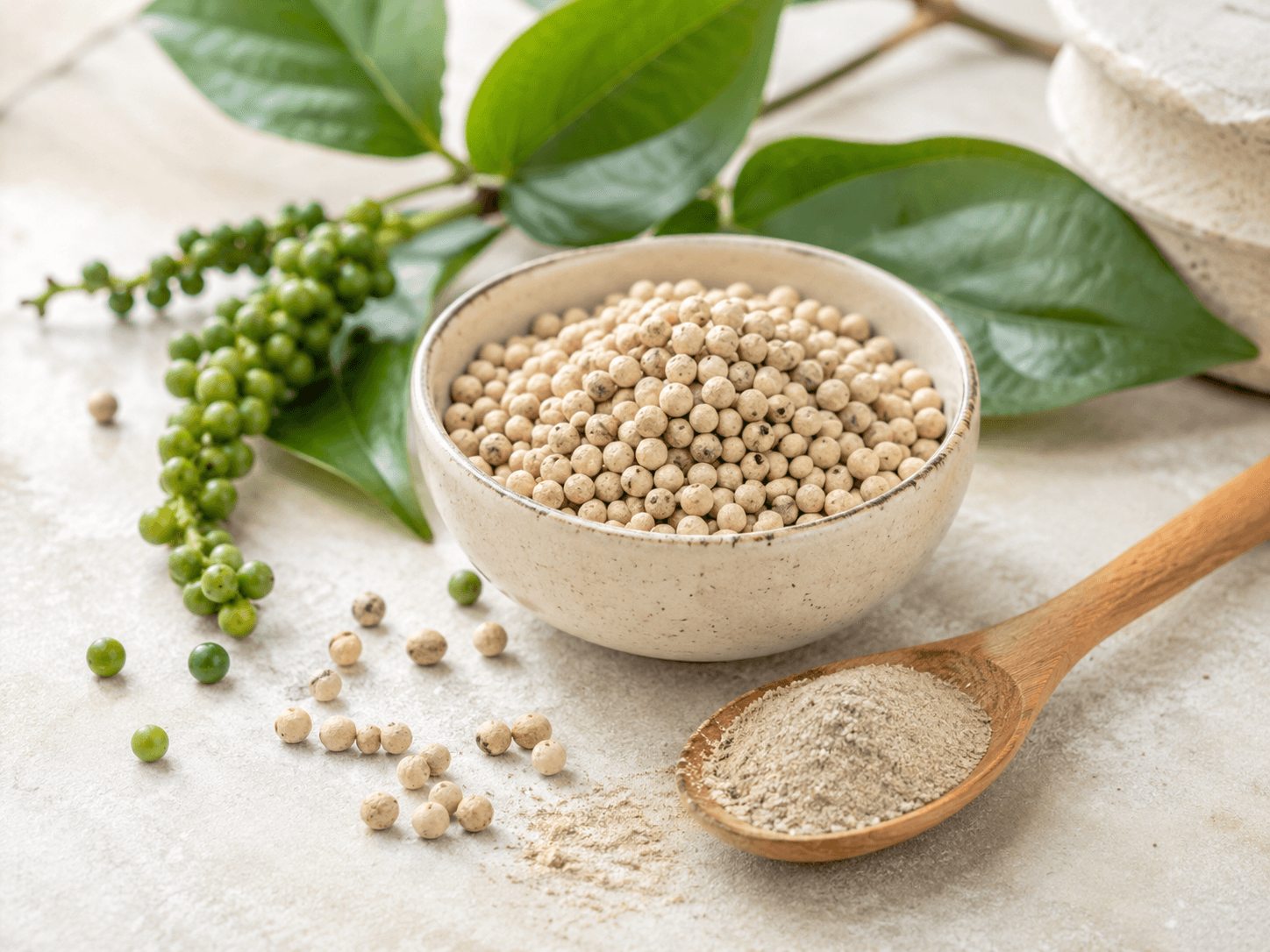 Whole and ground white pepper from Jayabima Spices